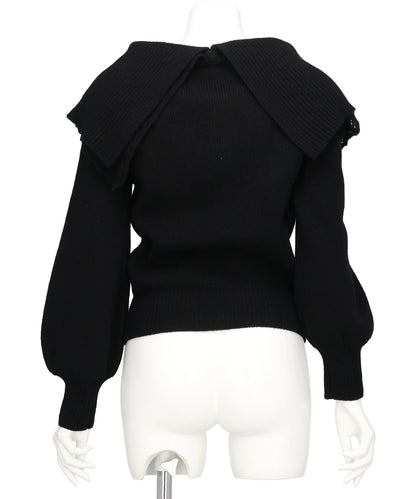 BIJOU TIARA OFF SHOULDER KNIT