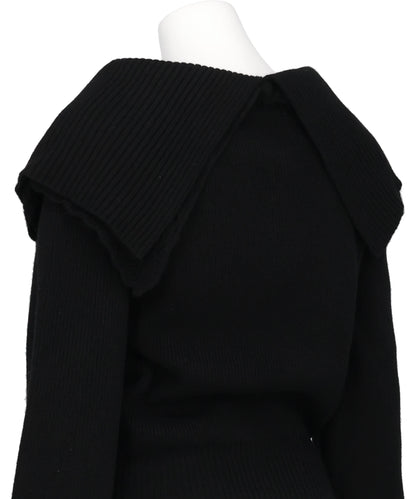 BIJOU TIARA OFF SHOULDER KNIT