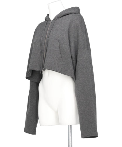 ATHENA③ KNIT HOODIE
