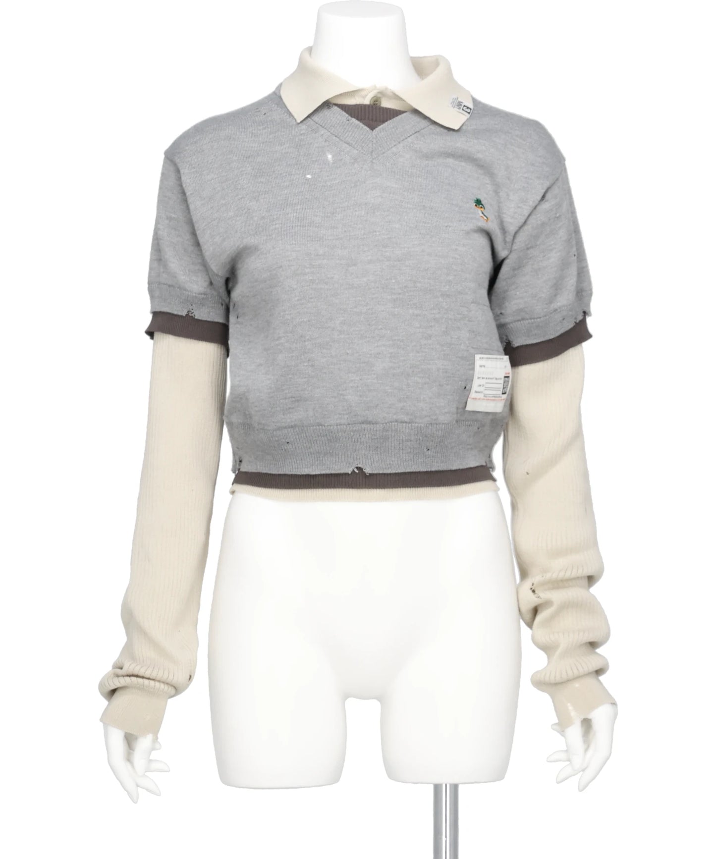 TRIPLE LAYERED KNIT PULLOVER