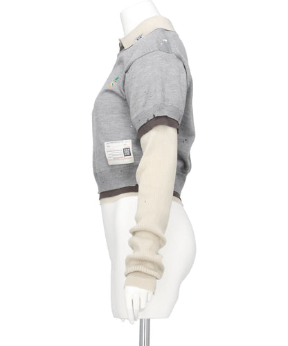 TRIPLE LAYERED KNIT PULLOVER