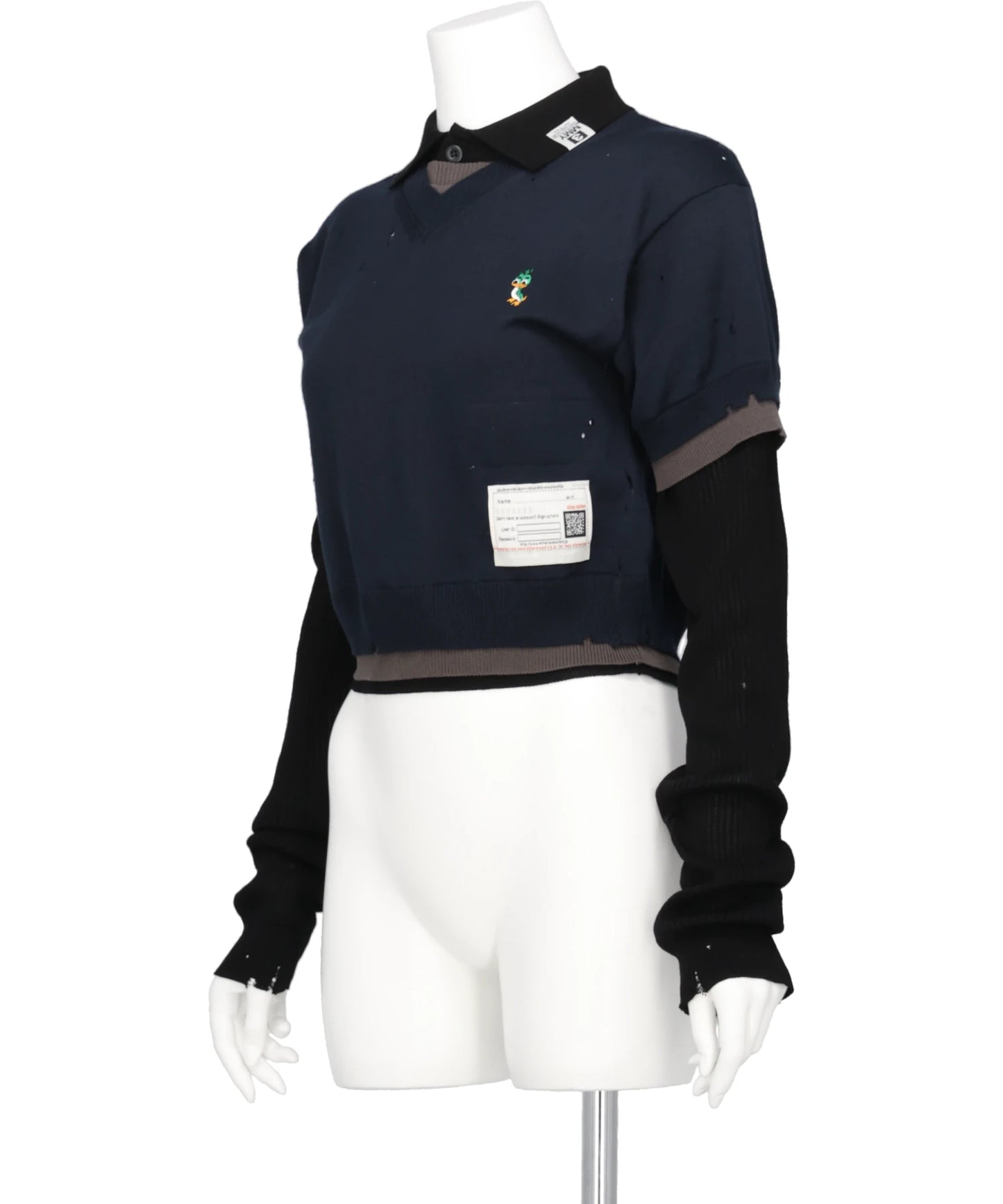 TRIPLE LAYERED KNIT PULLOVER