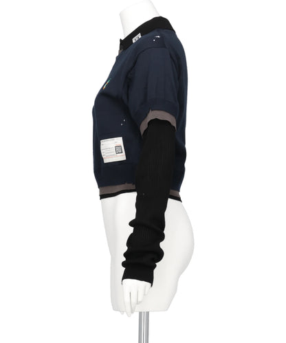 TRIPLE LAYERED KNIT PULLOVER