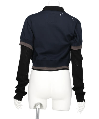 TRIPLE LAYERED KNIT PULLOVER