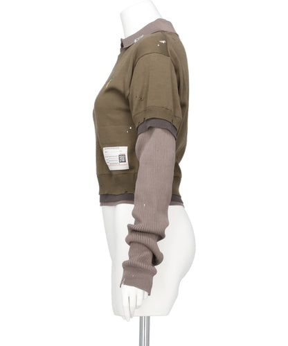 TRIPLE LAYERED KNIT PULLOVER