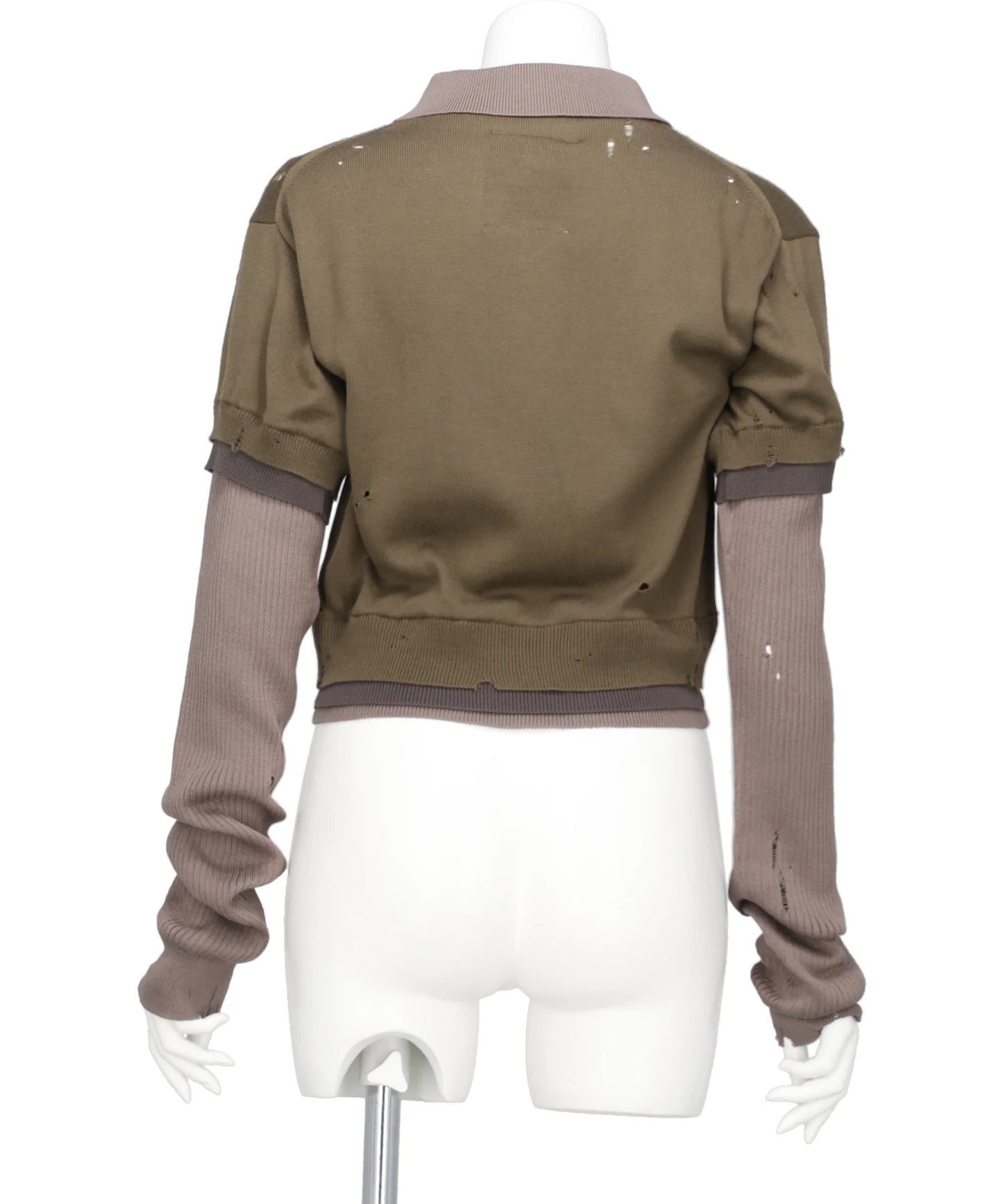 TRIPLE LAYERED KNIT PULLOVER