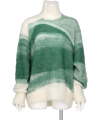 WOOL MOHAIR HIGH NECK KNIT TOP