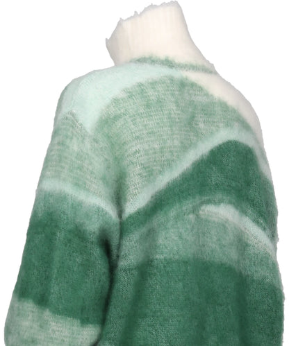 WOOL MOHAIR HIGH NECK KNIT TOP