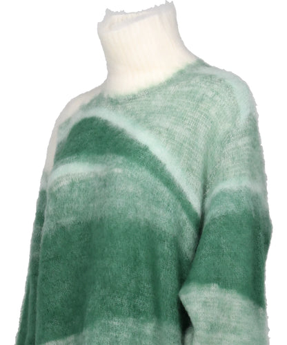 WOOL MOHAIR HIGH NECK KNIT TOP