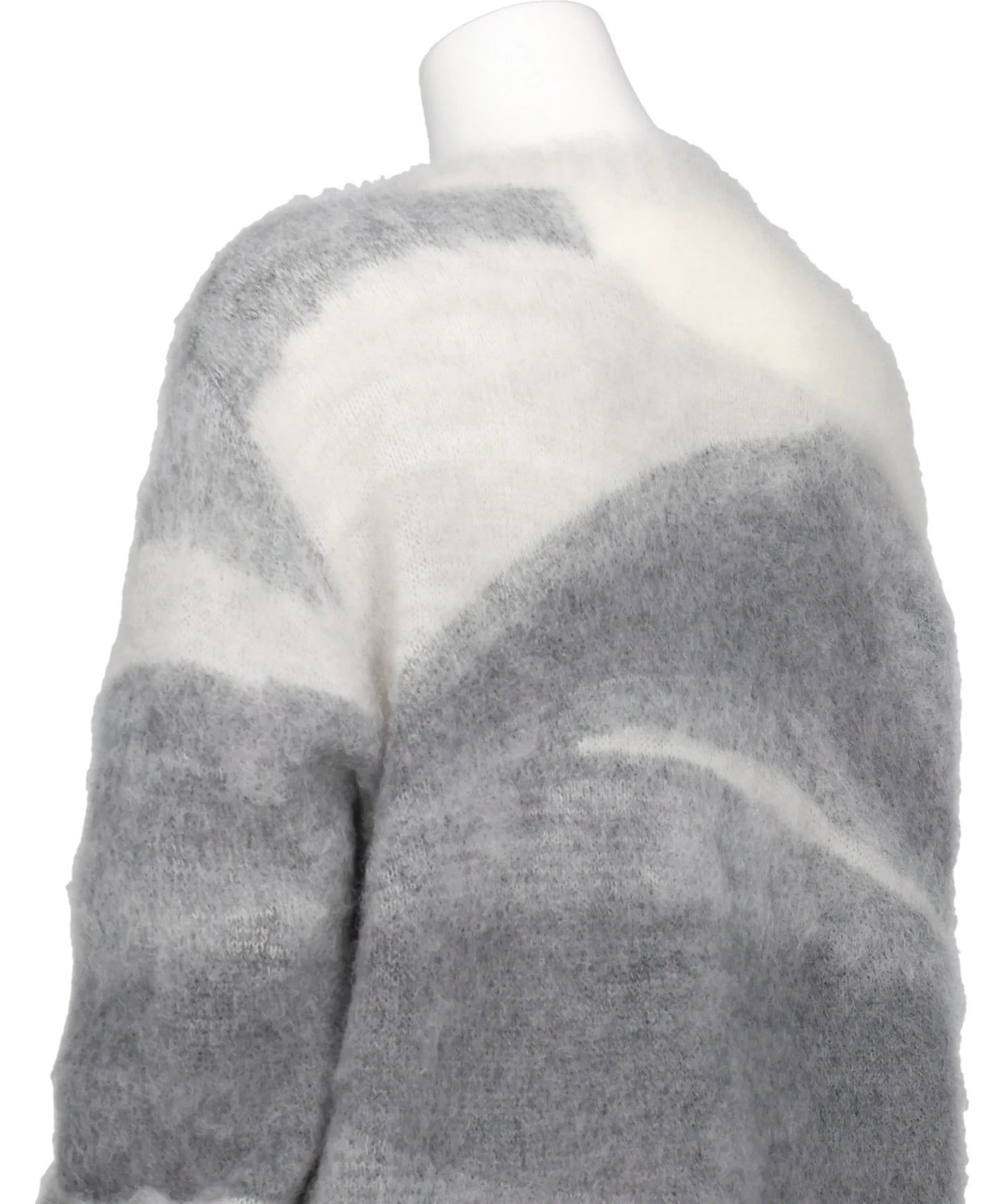 WOOL MOHAIR CREW NECK KNIT TOP