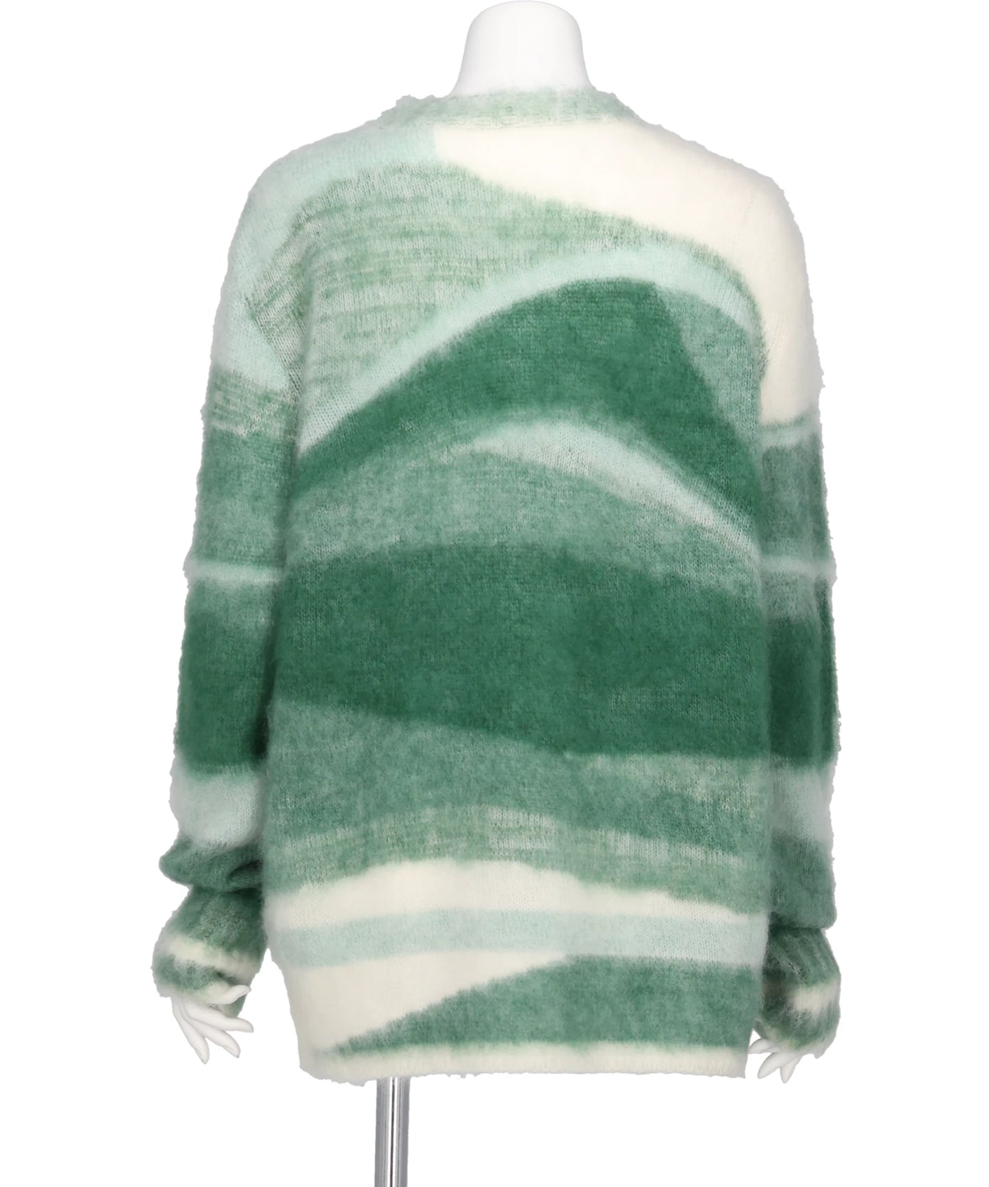 WOOL MOHAIR CREW NECK KNIT TOP