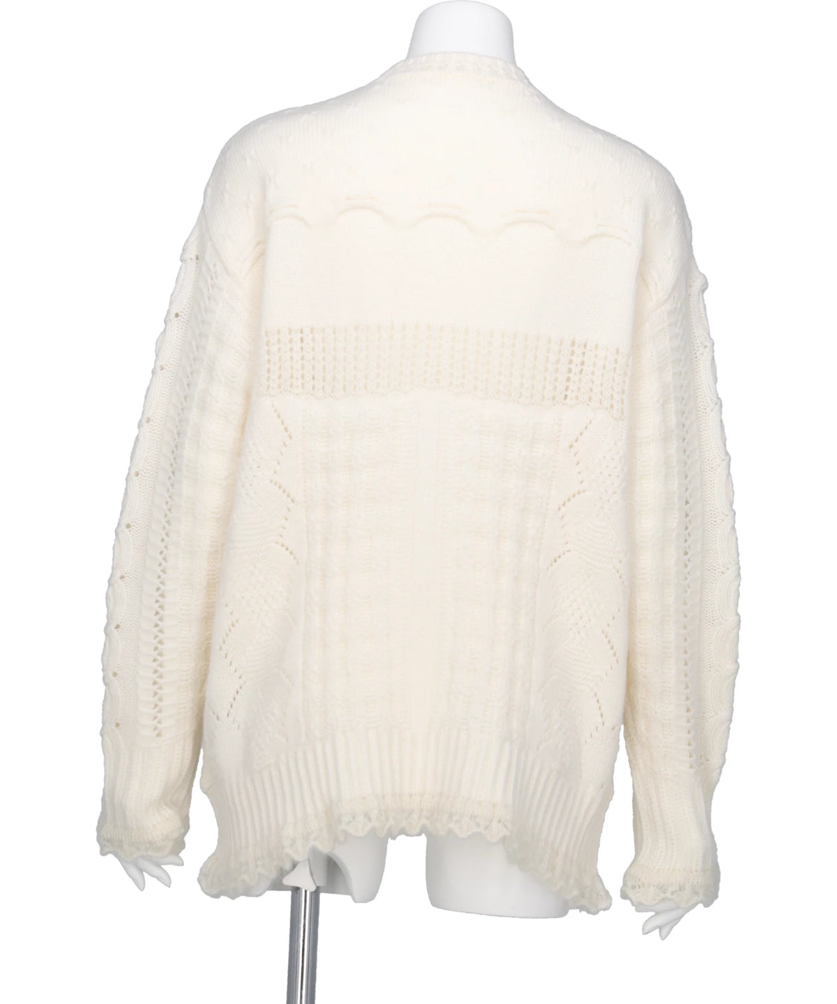 WOOL CABLE KNIT TOP