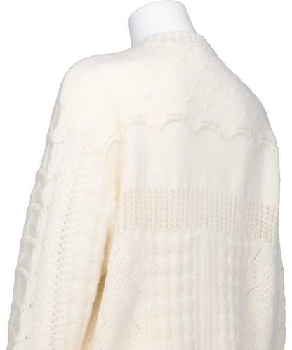 WOOL CABLE KNIT TOP