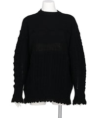 Mame Kurogouchi(マメクロゴウチ)	2026AW WOOL CABLE KNIT TOP　MM26FW-KN095