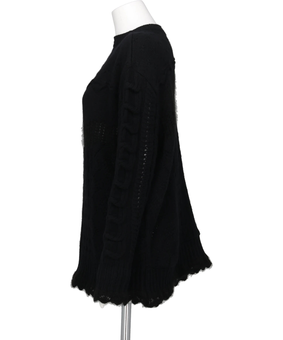 WOOL CABLE KNIT TOP