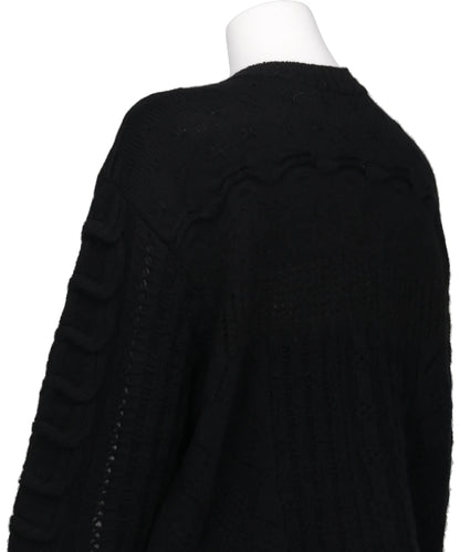WOOL CABLE KNIT TOP