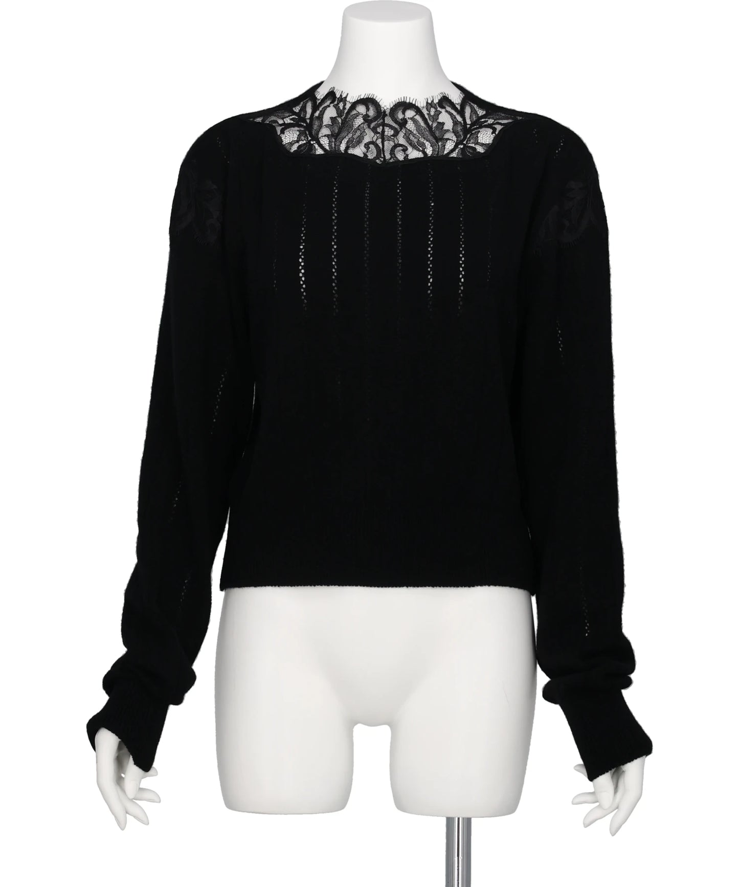 FETICO(フェティコ) 2026AW HAIRY LACE PANELED CROPPED PULLOVER FTC264-0706