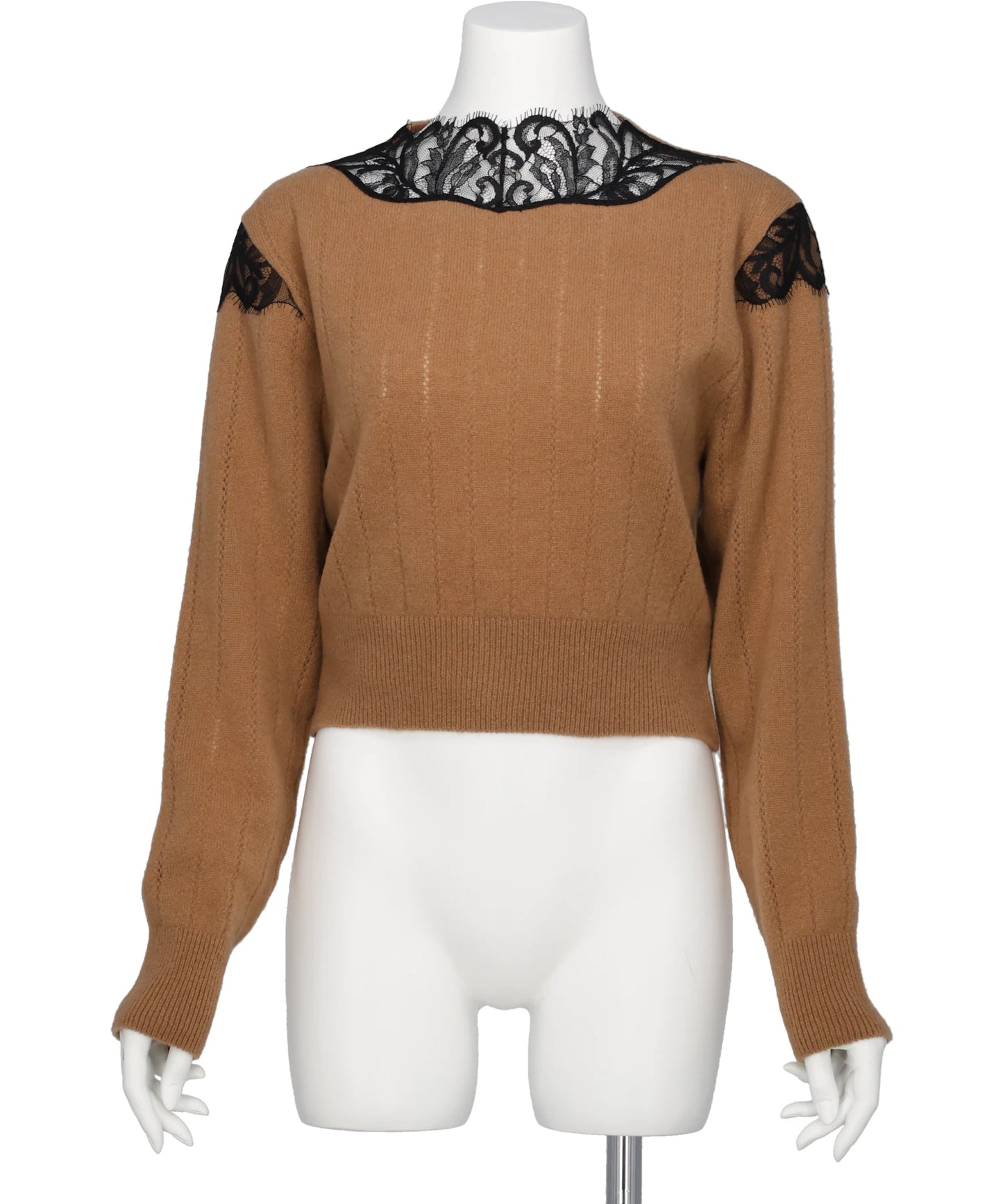 FETICO(フェティコ) 2026AW HAIRY LACE PANELED CROPPED PULLOVER FTC264-0706