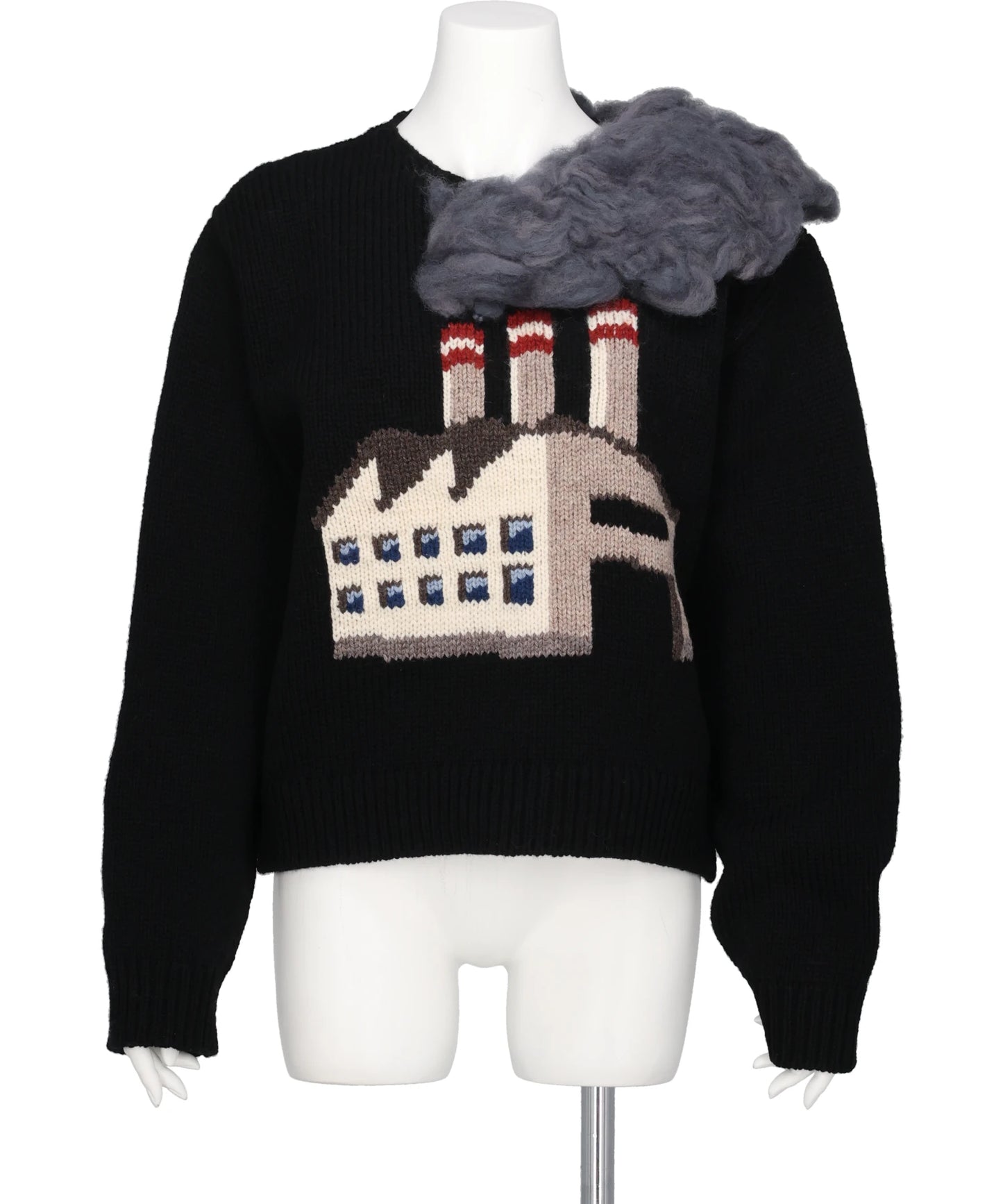 SMOKING FACTORY INTARSIA KNIT PULLOVER