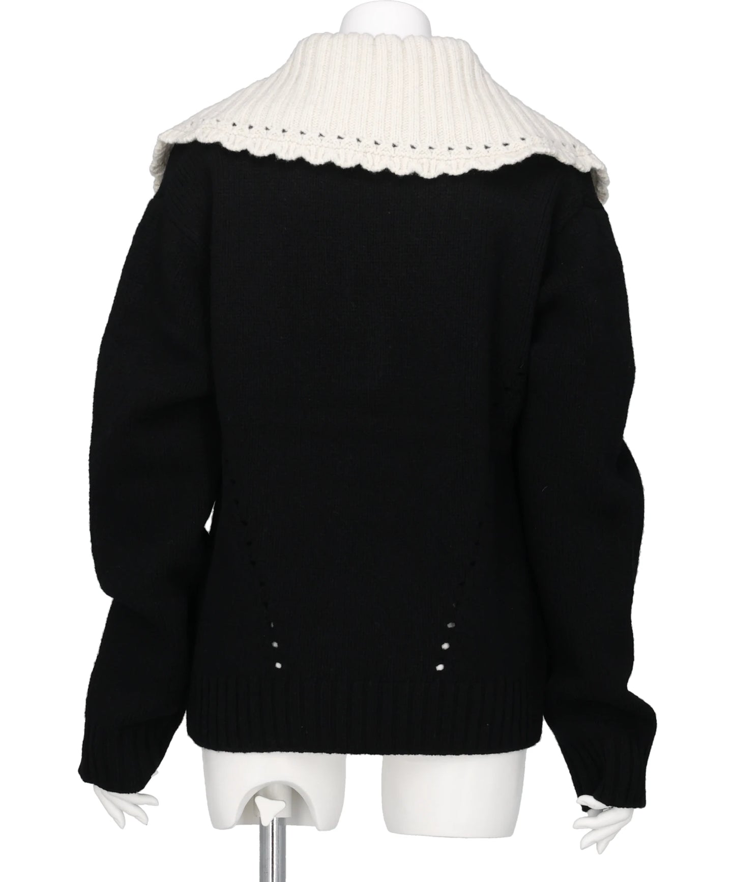 BIG COLLAR KNIT PULLOVER