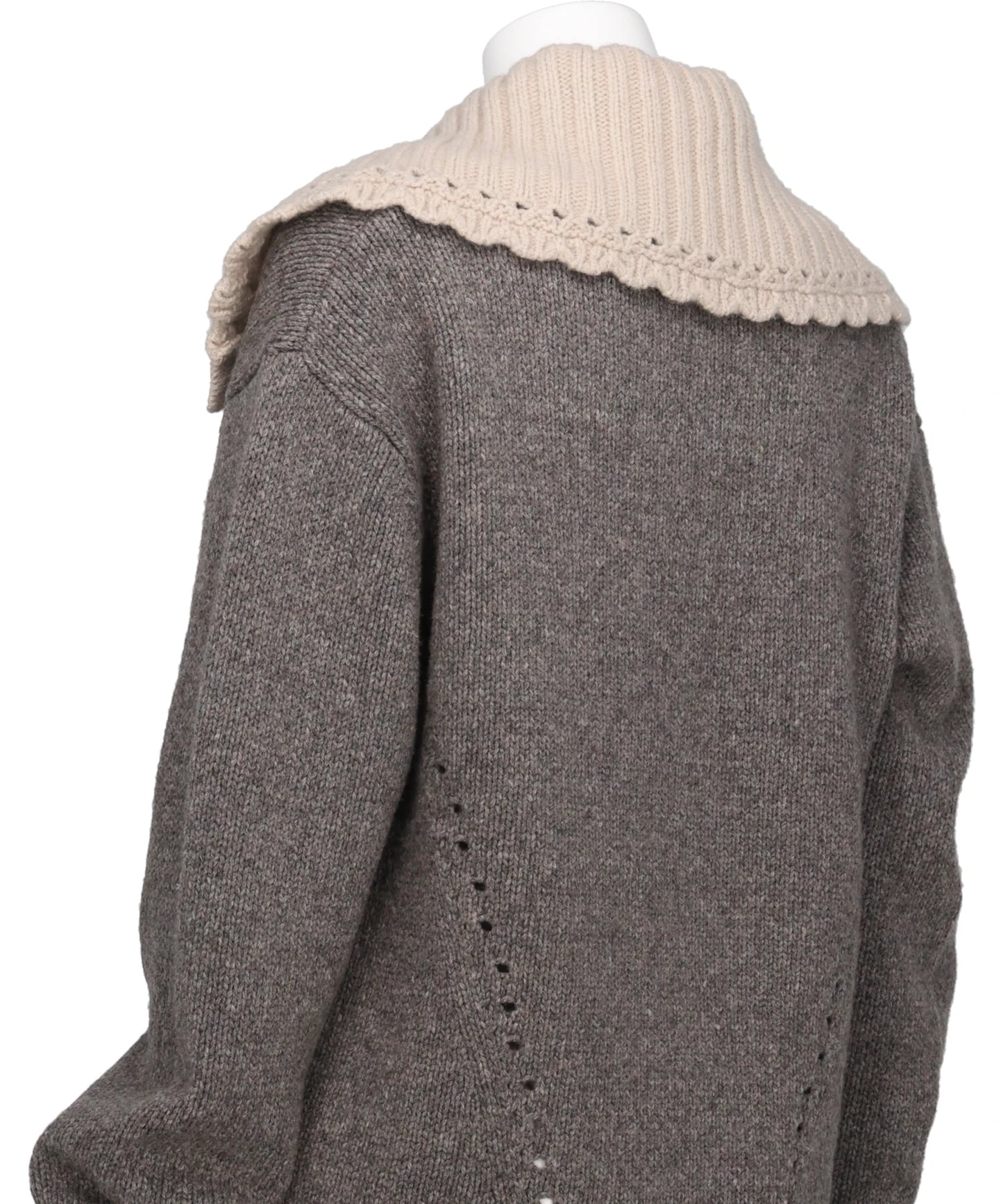 BIG COLLAR KNIT PULLOVER