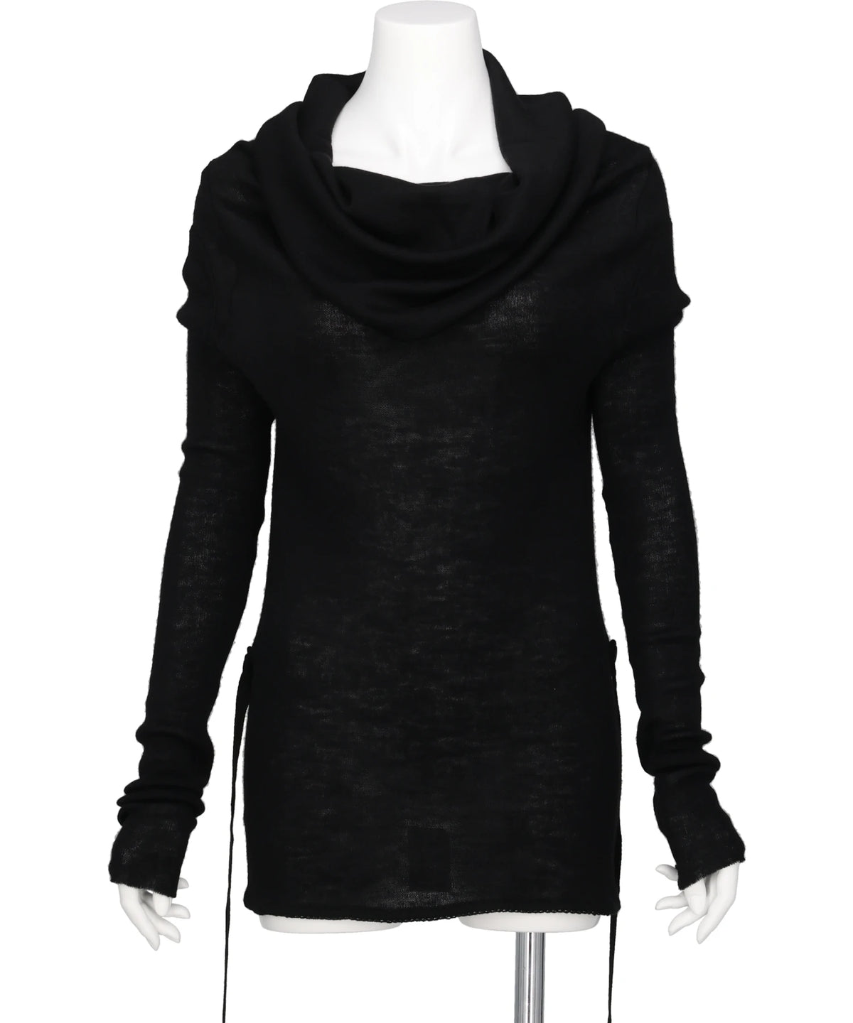 mukcyen（ムッシャン）BABY ALPACA DRAPED KNIT TOP