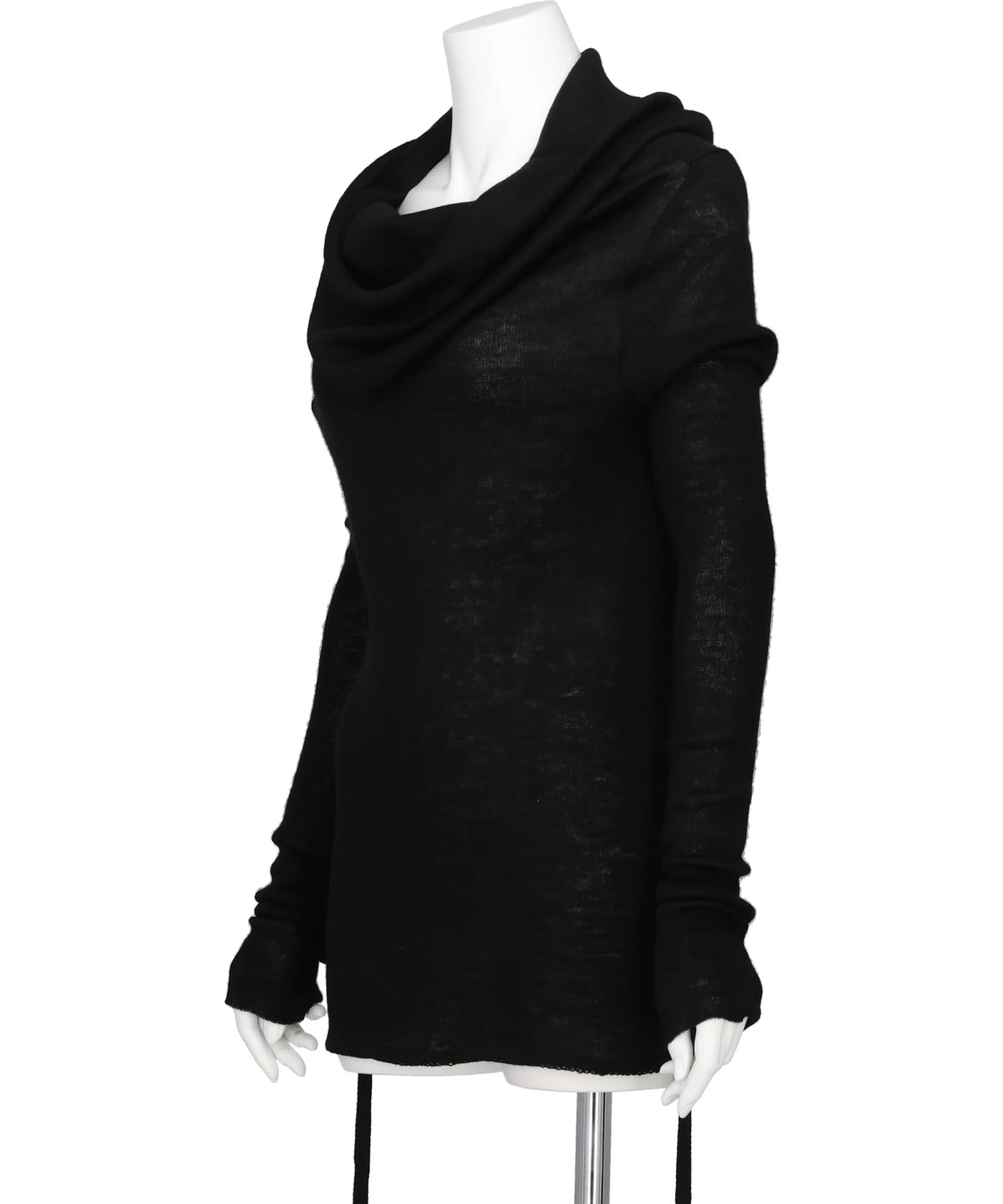 BABY ALPACA DRAPED KNIT TOP