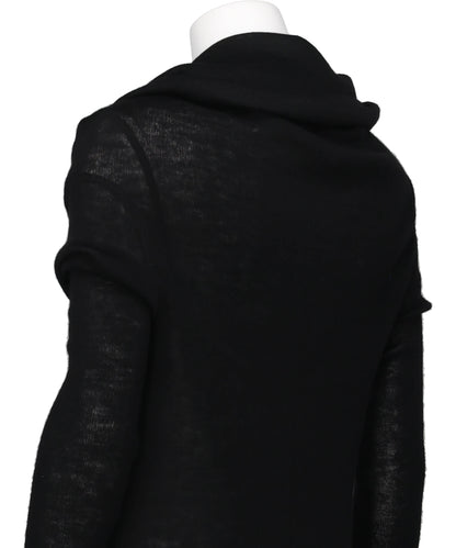 BABY ALPACA DRAPED KNIT TOP