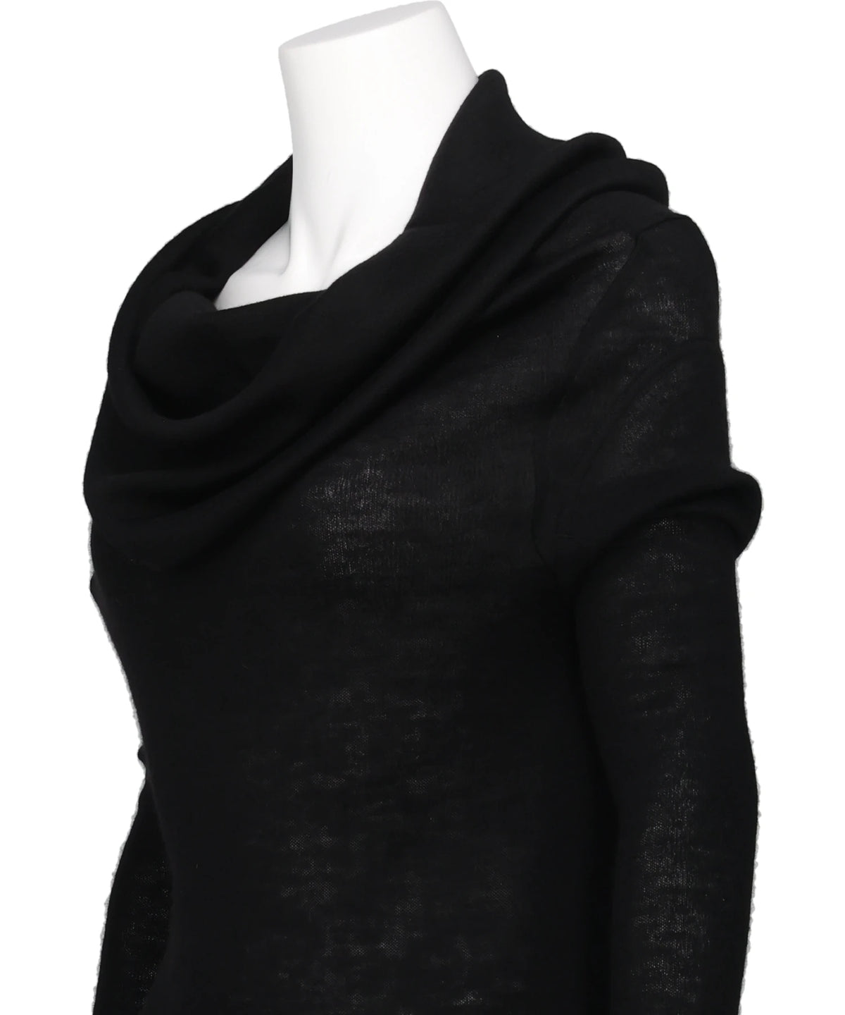 BABY ALPACA DRAPED KNIT TOP