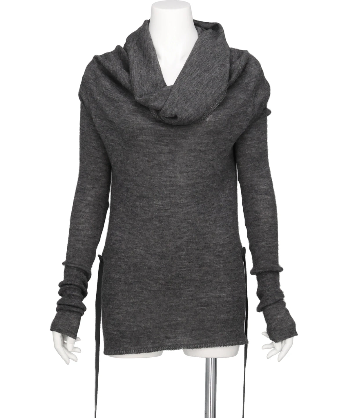 mukcyen（ムッシャン）BABY ALPACA DRAPED KNIT TOP