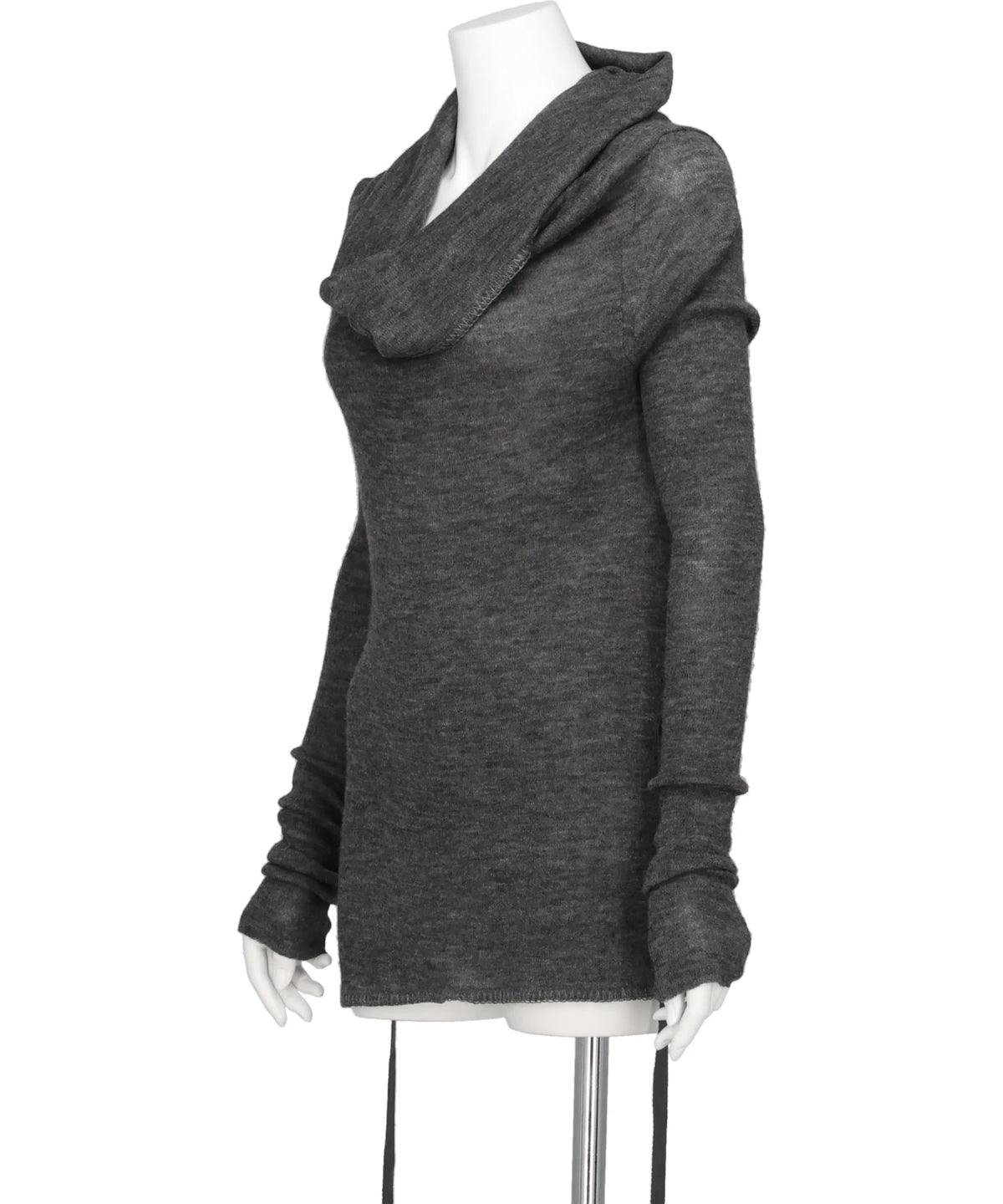 BABY ALPACA DRAPED KNIT TOP