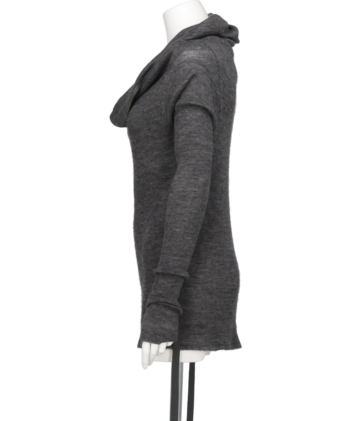 BABY ALPACA DRAPED KNIT TOP