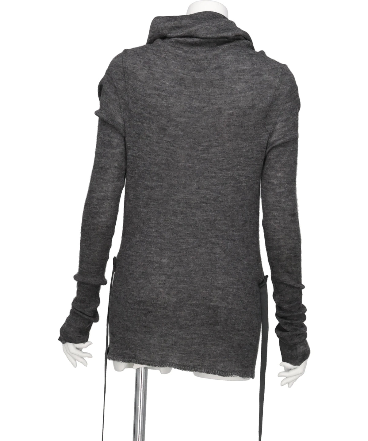 BABY ALPACA DRAPED KNIT TOP