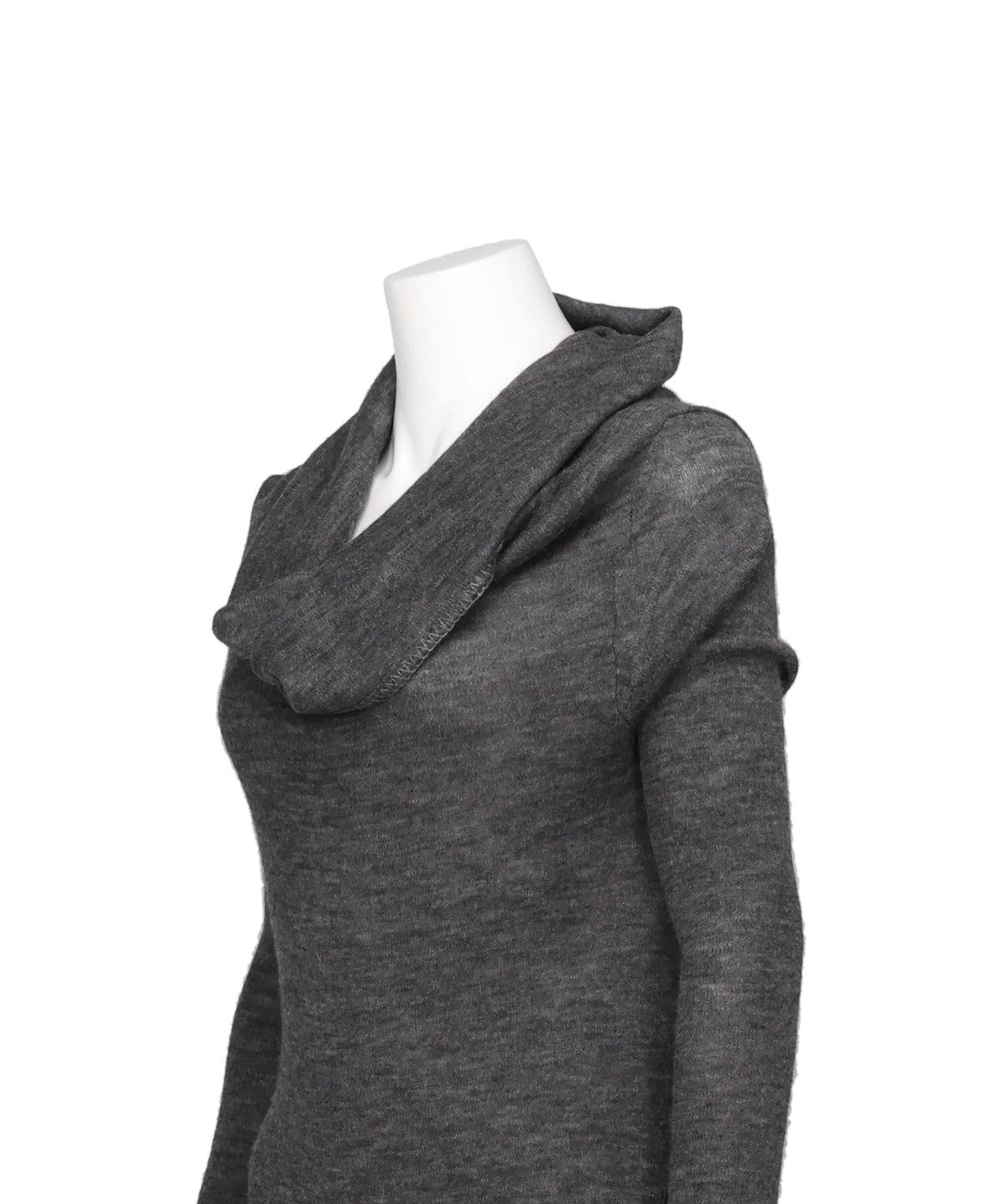 BABY ALPACA DRAPED KNIT TOP