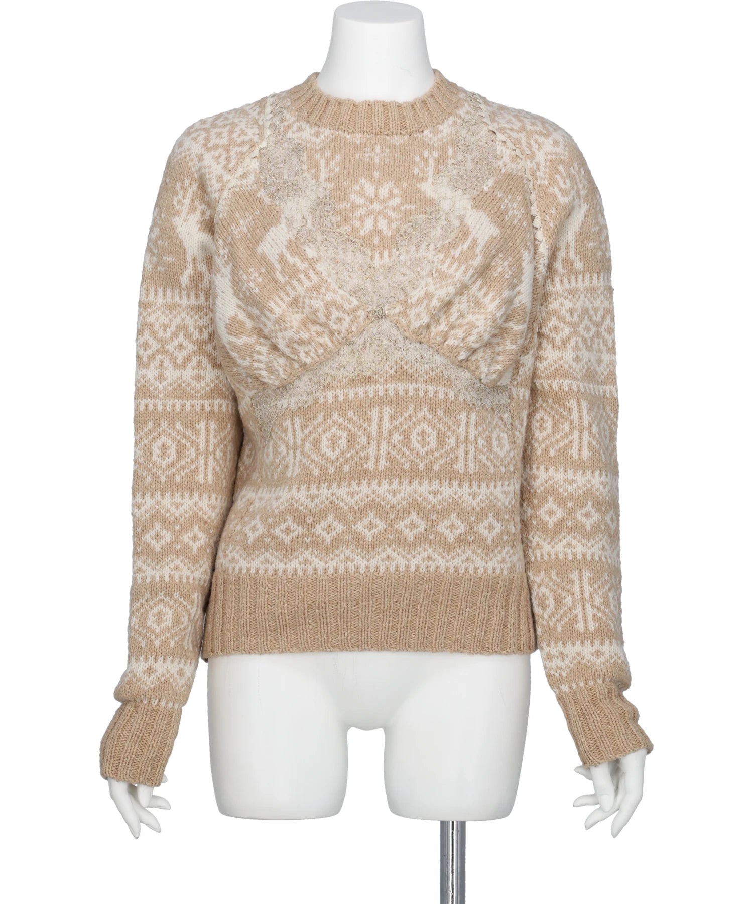 pillings(ピリングス) PS26AW-019 DECORATIVE NORDIC SWEATER