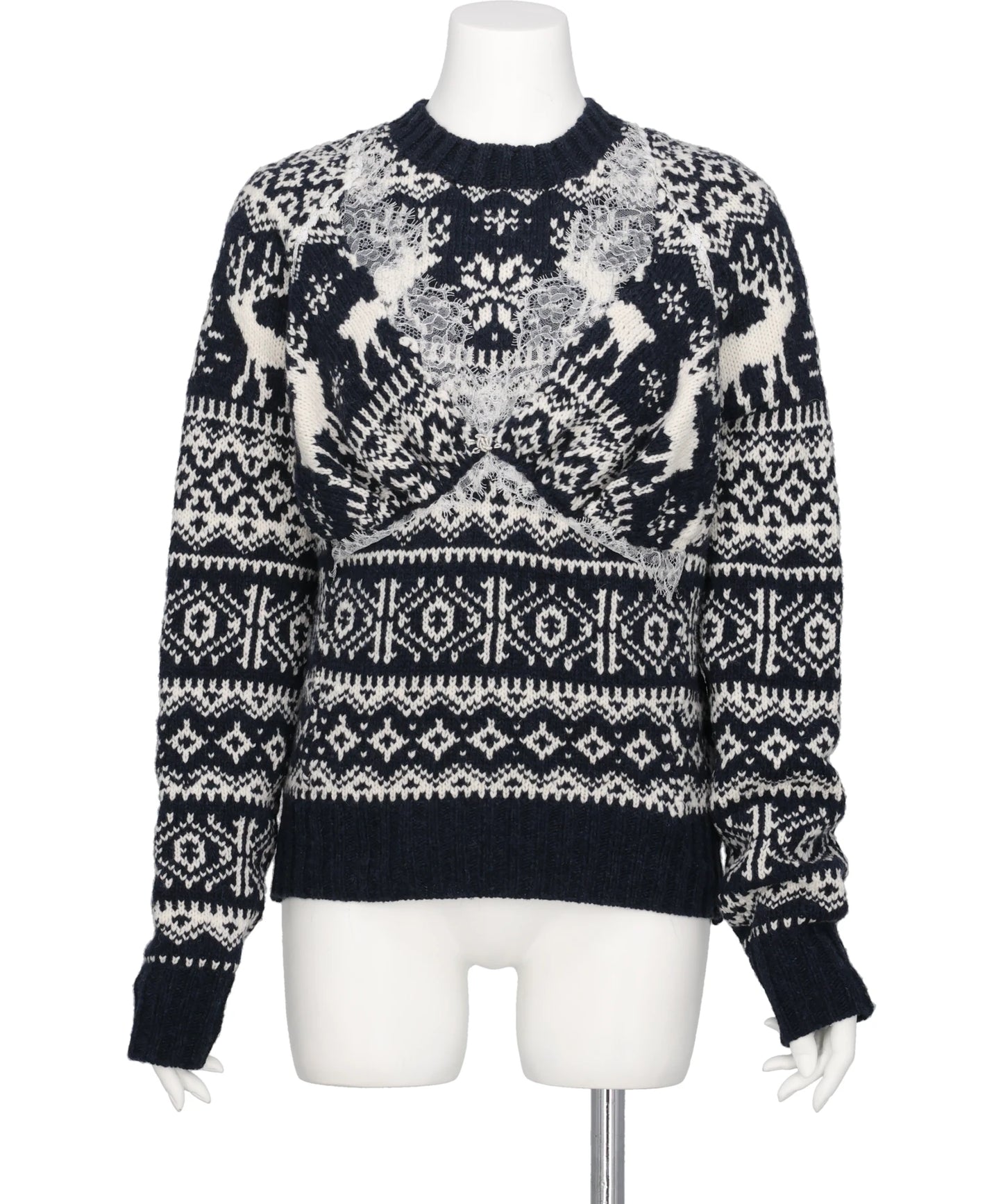 pillings(ピリングス)PS26AW-019 DECORATIVE NORDIC SWEATER