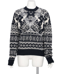 pillings(ピリングス)PS26AW-019 DECORATIVE NORDIC SWEATER