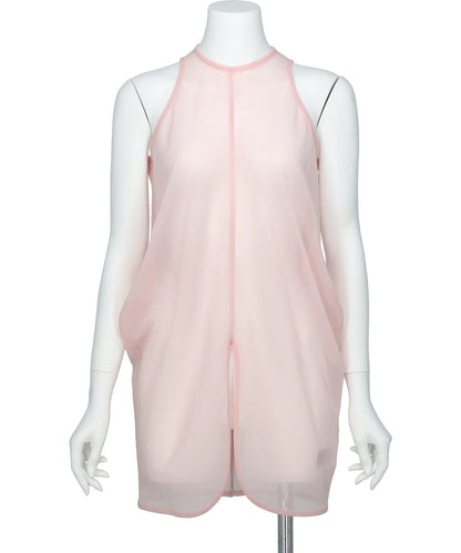 Mame Kurogouchi(マメクロゴウチ) 2026SS DRAPED JERSEY SHEER SLEEVELESS TOP MM26SS-JS090