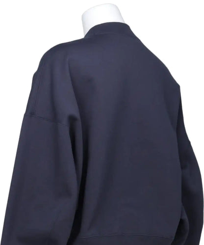 CORDING EMBROIDERY CROPPED SWEATSHIRT