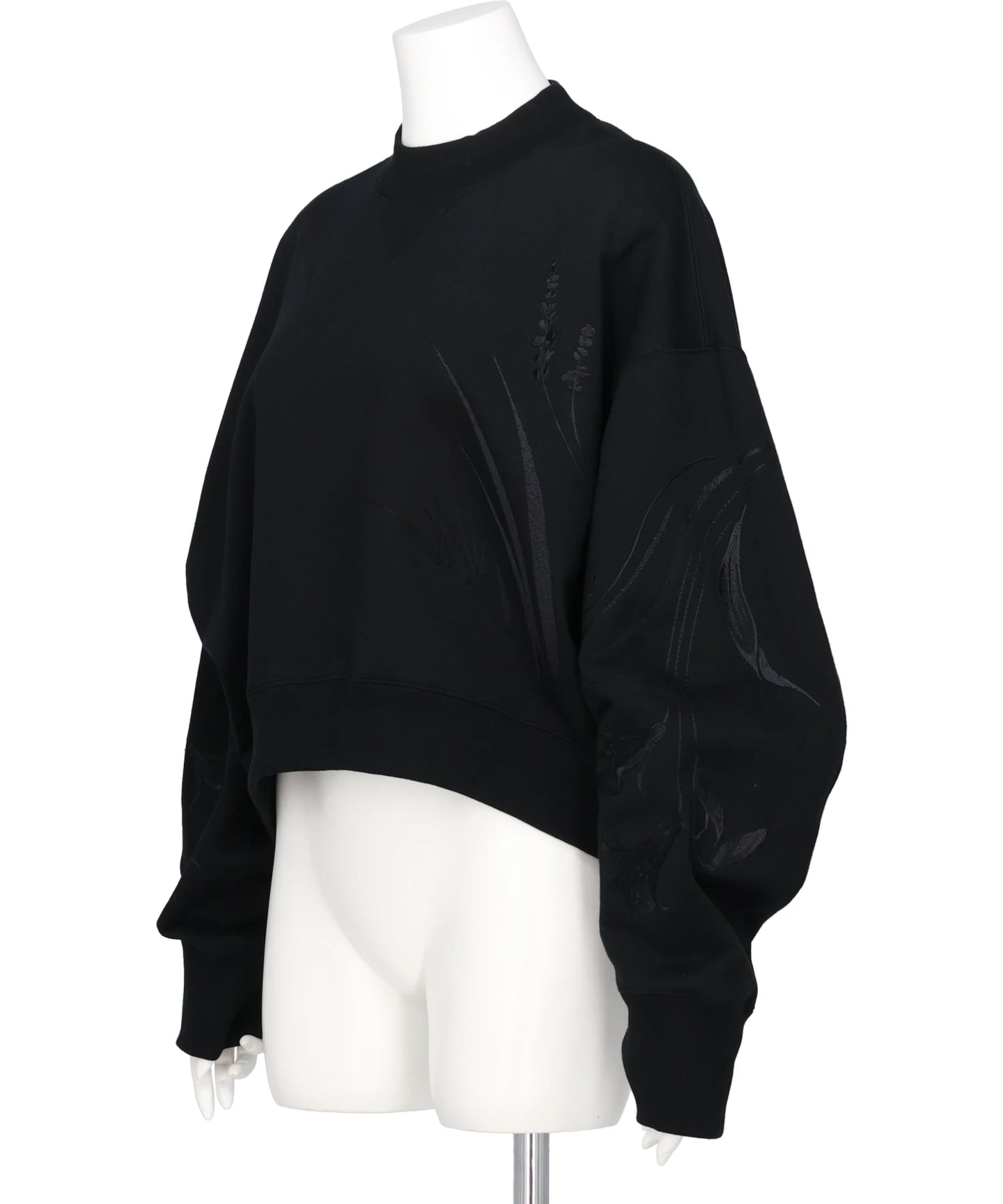 FLORAL MOTIF EMBROIDERED SWEATSHIRTS