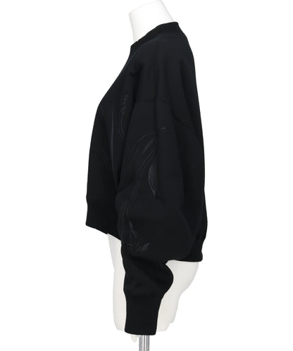 FLORAL MOTIF EMBROIDERED SWEATSHIRTS