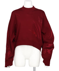 Mame Kurogouchi(マメクロゴウチ) FLORAL MOTIF EMBROIDERED SWEATSHIRTS