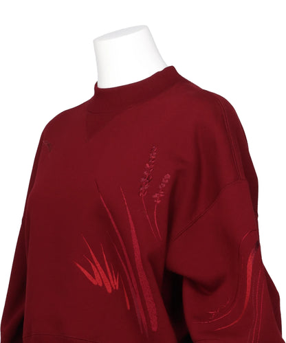 FLORAL MOTIF EMBROIDERED SWEATSHIRTS