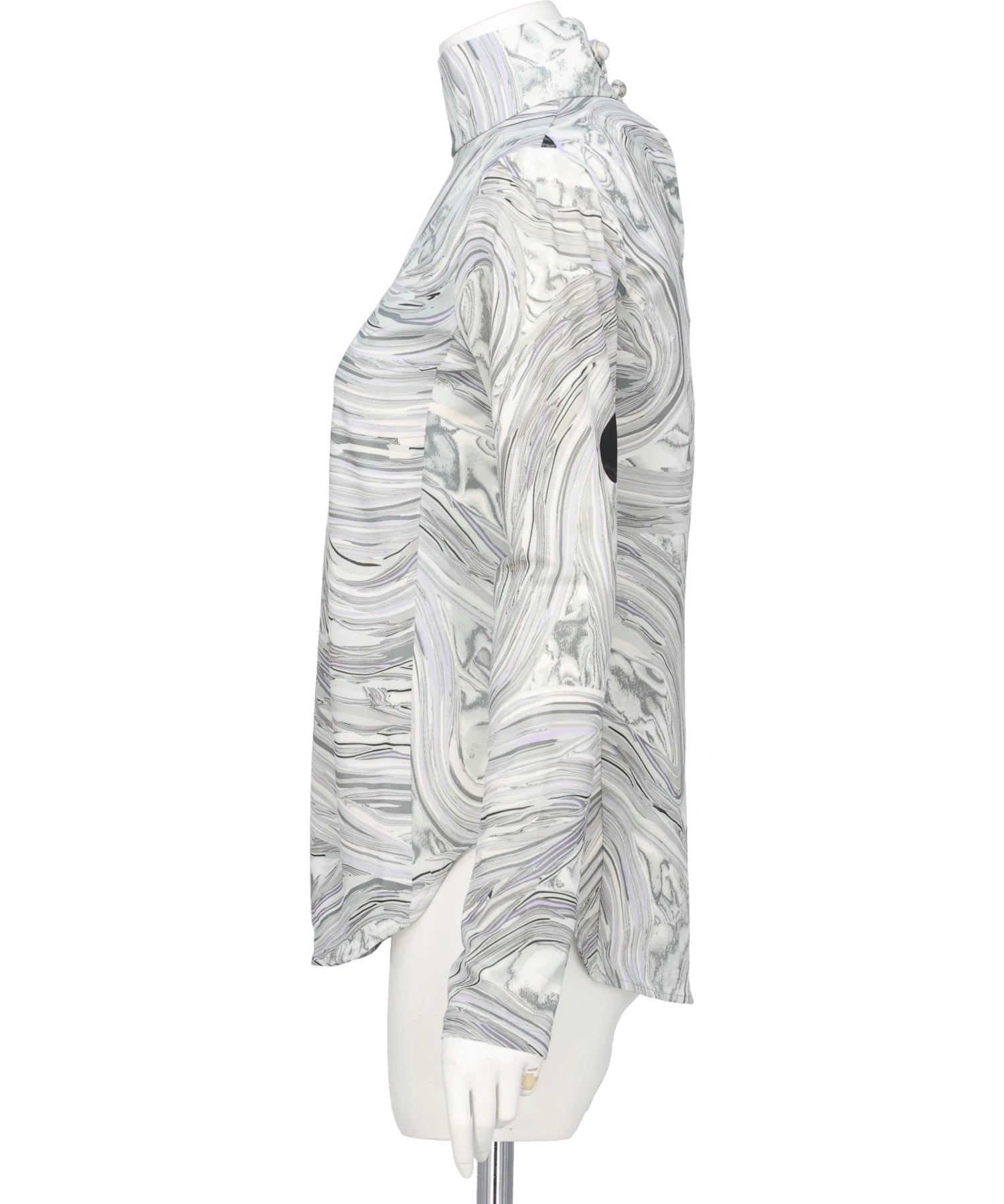 Mame Kurogouchi(マメクロゴウチ) MARBLE PRINT JERSEY HIGH