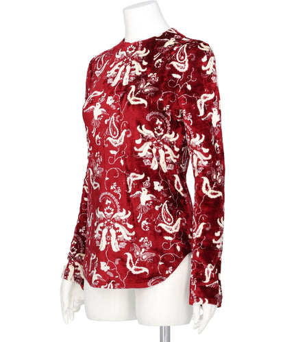 VELOUR JERSEY TOP