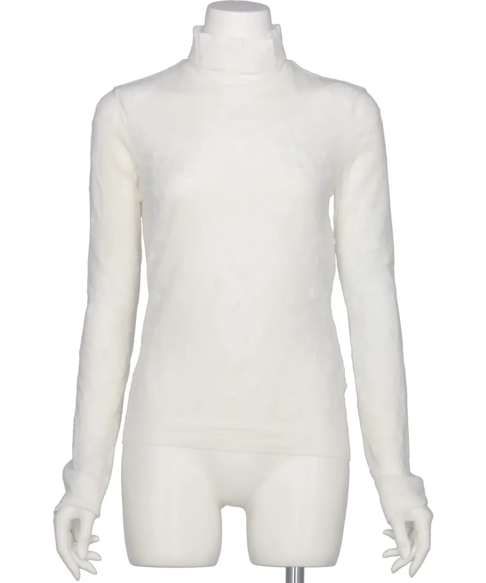 KNITTED HIGH NECK TOP