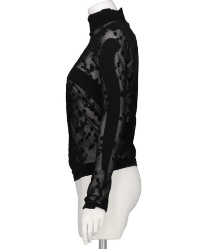 KNITTED HIGH NECK TOP