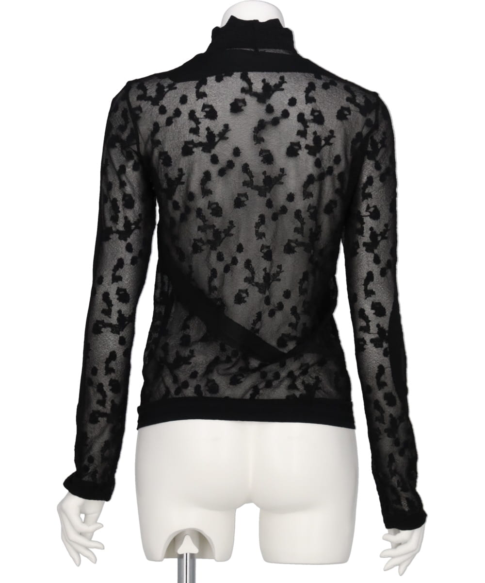 KNITTED HIGH NECK TOP