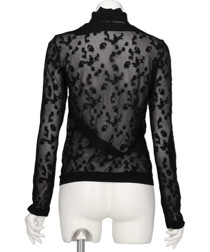 KNITTED HIGH NECK TOP