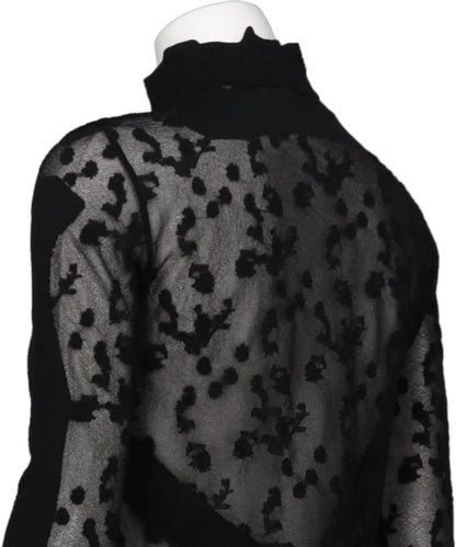 KNITTED HIGH NECK TOP